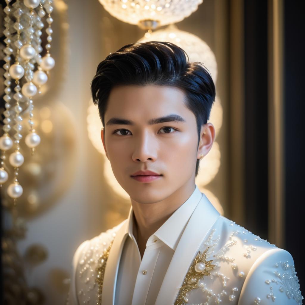 Elegant Fantasy Portrait of a Young Man