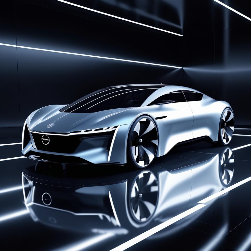 Futuristic Electric Vehicle Car Commercial