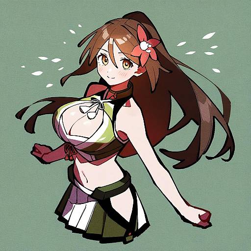 Illustration of Amagi kai (kancolle), kantai collection in the style of Nploser