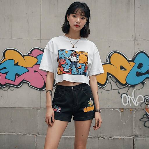 Y2K Fashion Minimalist Studio Shoot