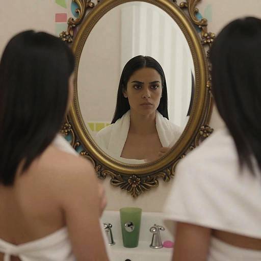 Elegant Reflection of a Woman