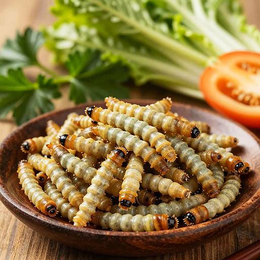 Sustainable Protein Mealworms Display