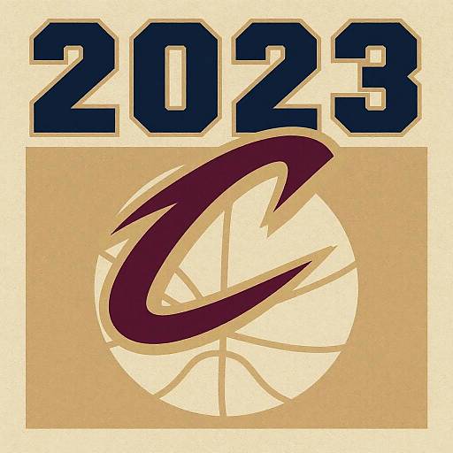 Vintage 2023 Cavs Logo Poster