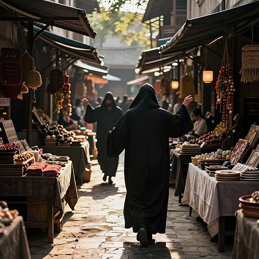 Shadowed Alley of Tradition and Trade