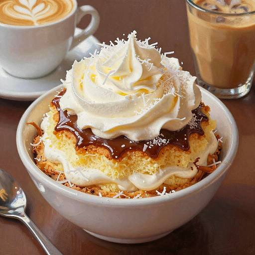 Coconut Cream Pie and Latte Bowl