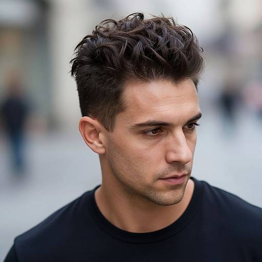 Textured Pompadour Urban Street Style