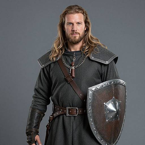 Medieval Man with Blonde Hair