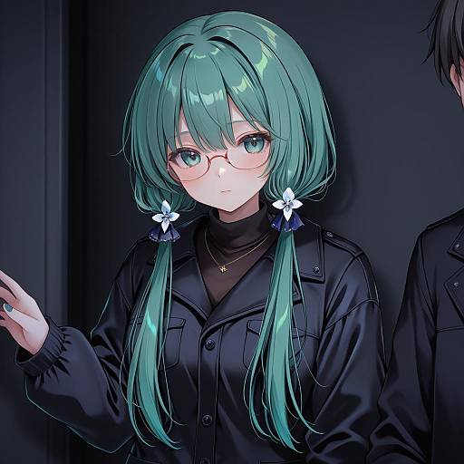 Illustration of Gumiya, vocaloid in the style of Masayo (gin no ame)