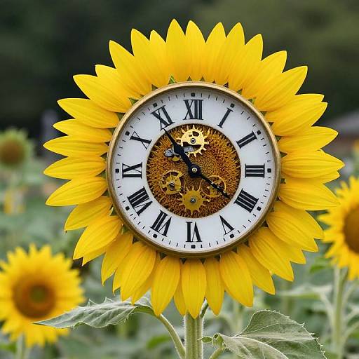 Enchanted Garden of Blooming Clocks