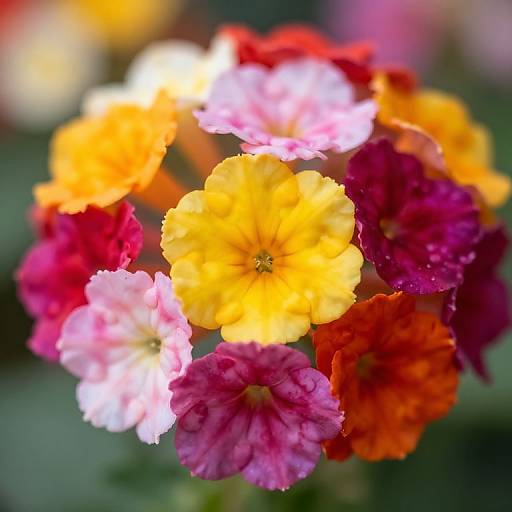Close-Up Colorful Flower Blooms