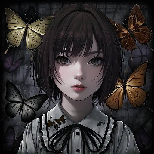 Illustration of Amakura mio, fatal frame in the style of Gaoo (frpjx283)
