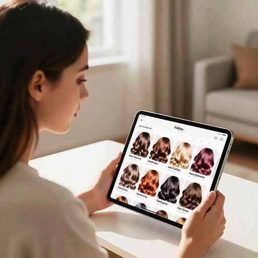 Virtual Hair Color Experimentation App
