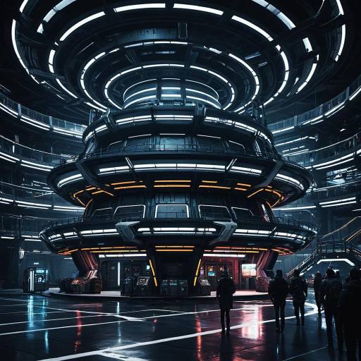 Nebula Rift Station Concept Art Design