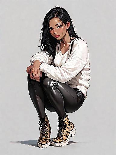 Stylish Woman in Chic Casual Outfit