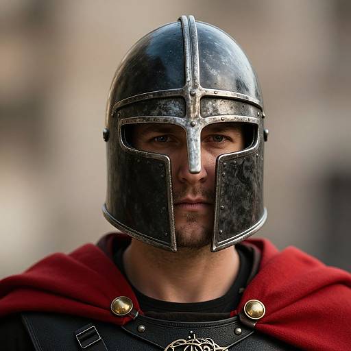 Close-Up Trojan Warrior Portrait