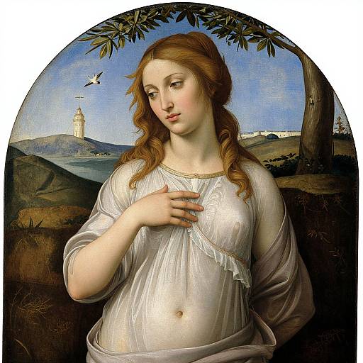 Botticelli Style Mythical Woman