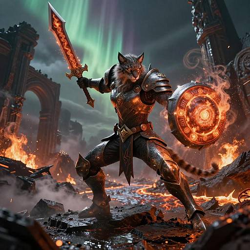 Shadow Lynx Battle-Mage Above Pyre Temple