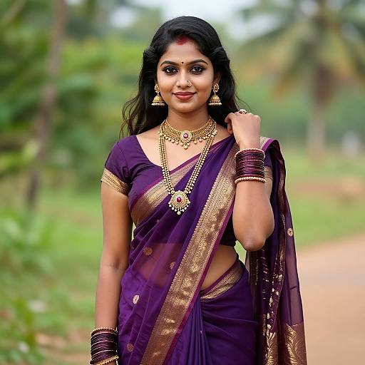 Hyper-Realistic Portrait of Sri Lankan Girl