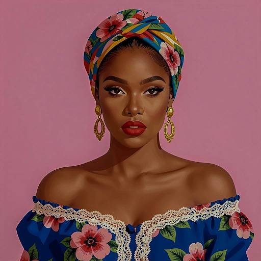 Vibrant Portrait of a Woman