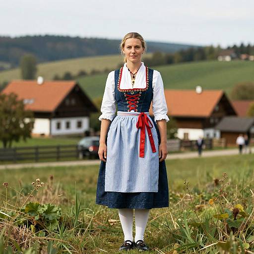 Woman in Traditional German Costume