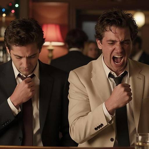 Dynamic Scene in a Dimly Lit Bar