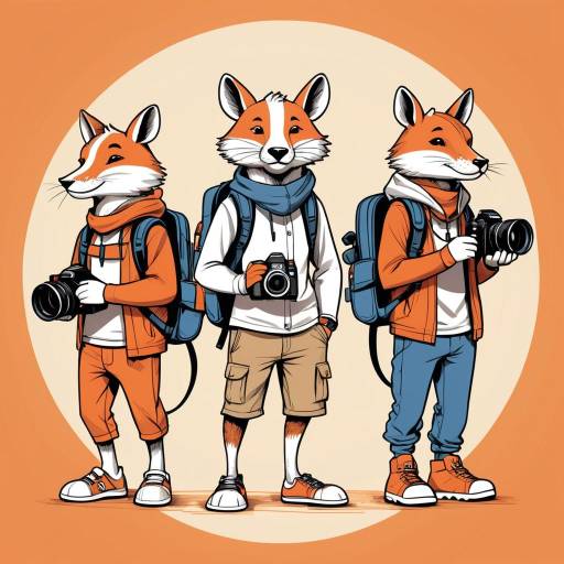 Casual Anthropomorphic Animals with Cameras