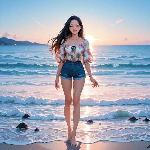 Confident Woman on the Beach Confident Woman on the Beach