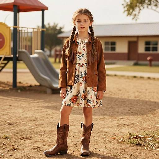 Boho Western School Girl Outfit