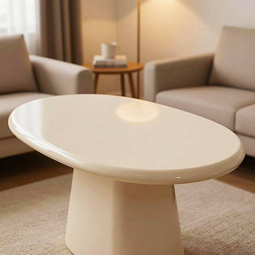 Pregnant Belly Table in Cozy Interior