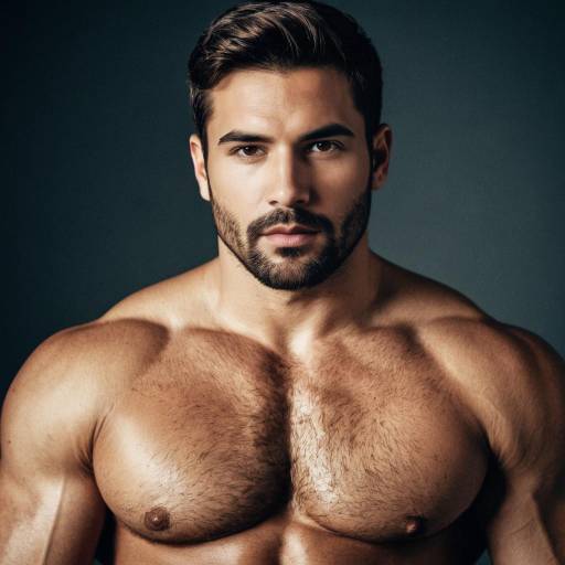 Muscular Greek Male Portrait with Realism