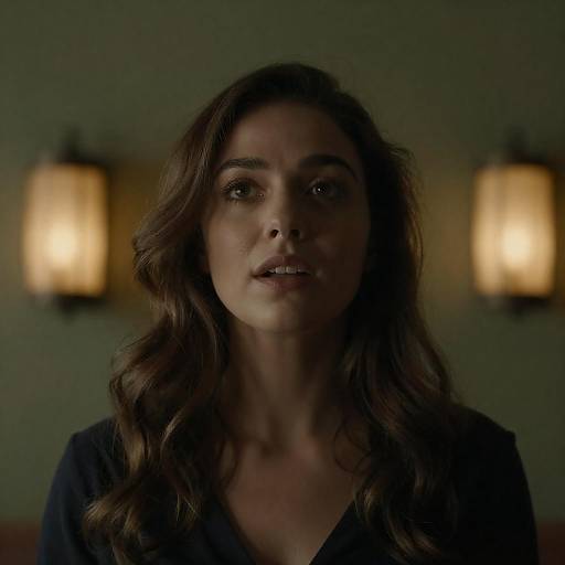 Warmly Lit Portrait of a Woman