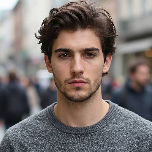 Portrait of Handsome Young Man