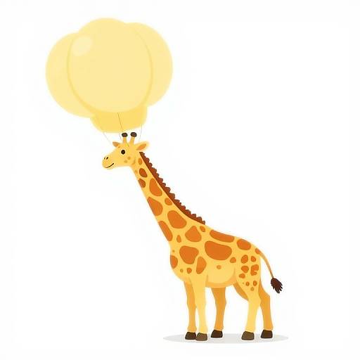 Cartoon Giraffe Balloon Contest Winner