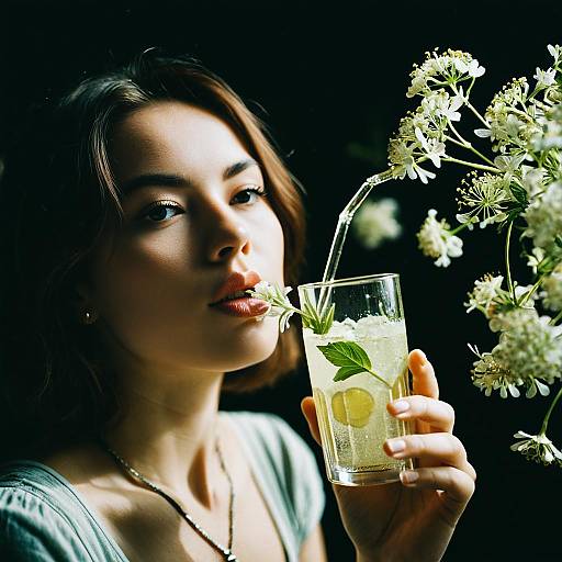 Award-Winning Elderflower Soda Portrait, Hasselblad