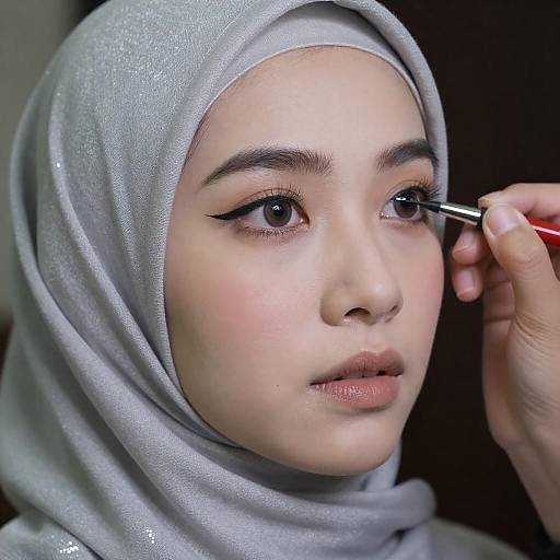 Expressive Makeup: A Woman's Close-Up