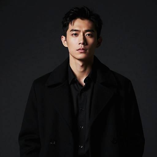 Dramatic Portrait of a Confident Man