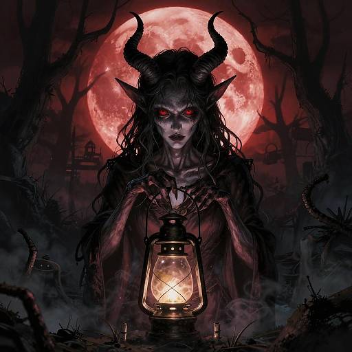 Dreadful Night Hag in Haunted Swamp