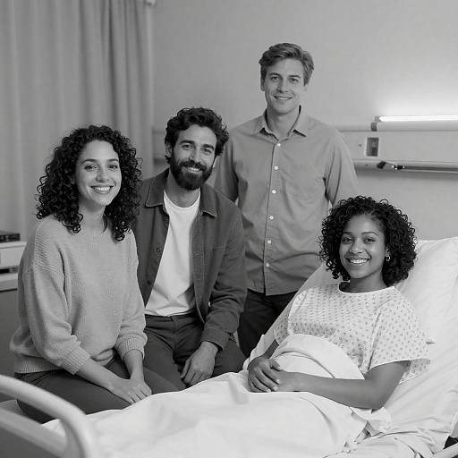 Joyful Moments in a Hospital Room