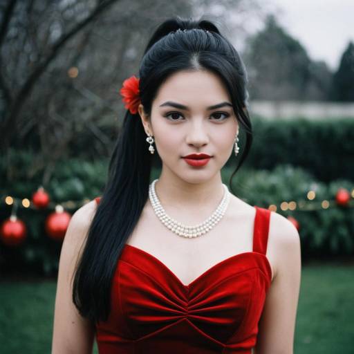 Stunning Red Holiday Party Dress Look