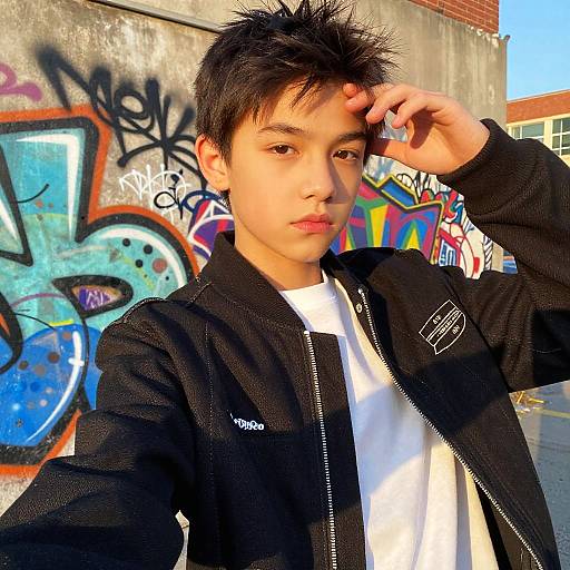 Urban Teen Selfie at Sunset