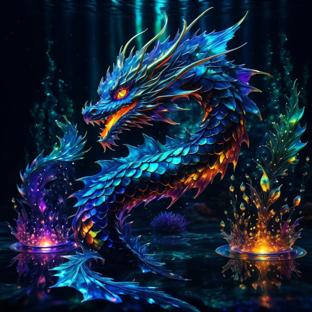 Underwater Dragon in Magical Realism