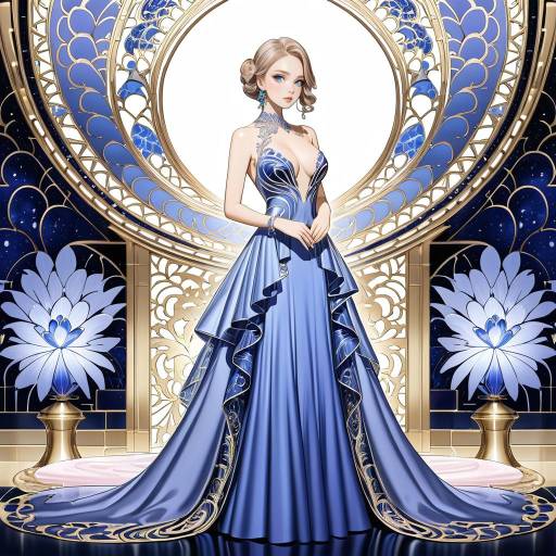 Elegant Lady in Stunning Fashion Pose