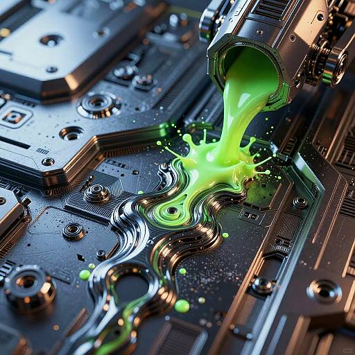 Hyper-Realistic Metallic Sci-Fi Panels