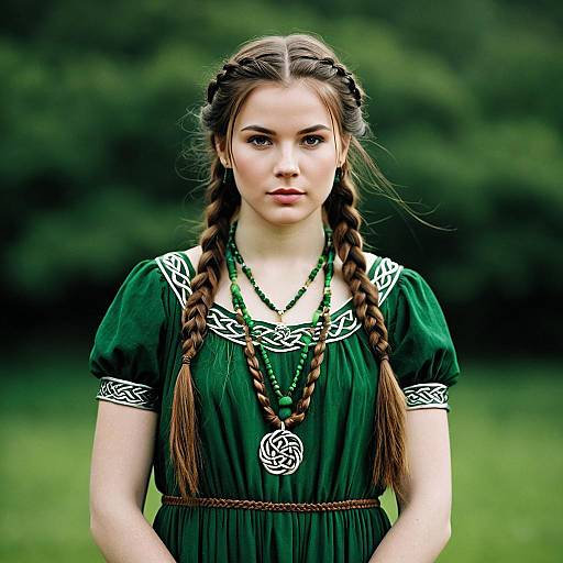 Celtic Dress Portrait of a Girl