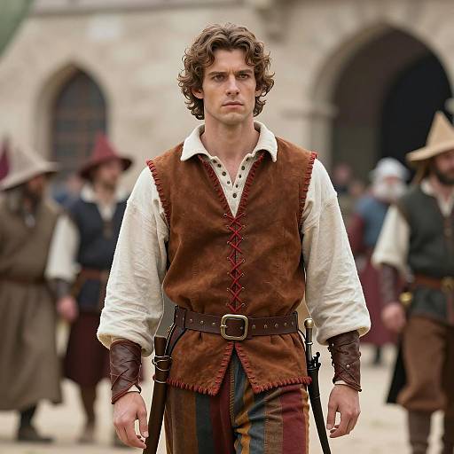 Realistic Renaissance Festival Male Character
