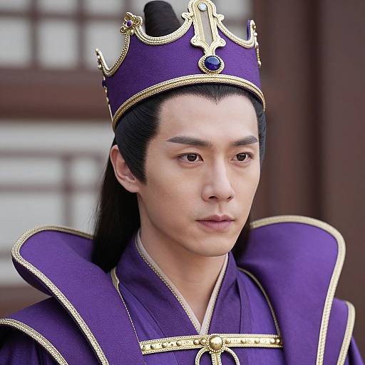 Close-Up of Purple King Costume