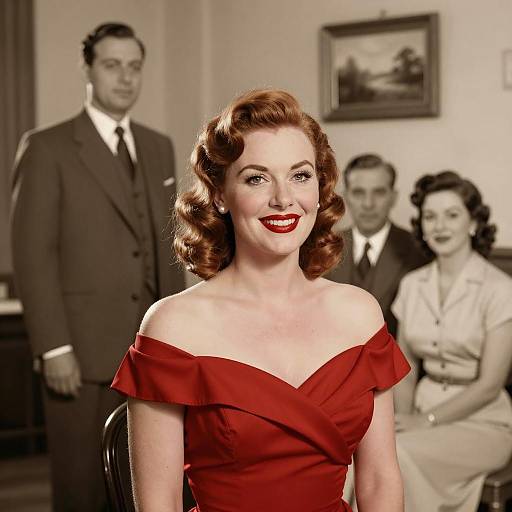 Vintage 1940s Styled Portrait with Effects