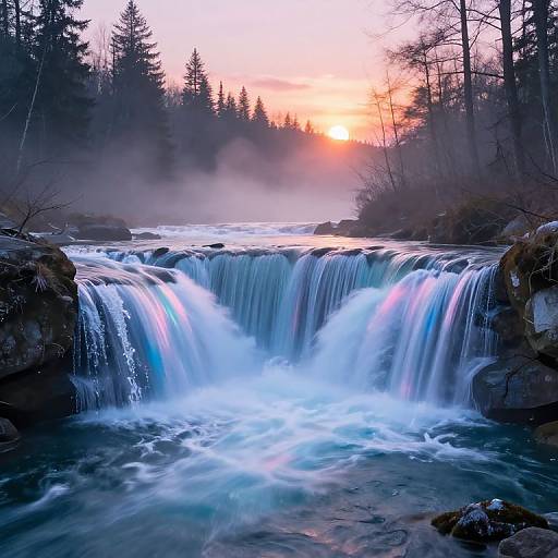 Ethereal Iridescent Light Bridge