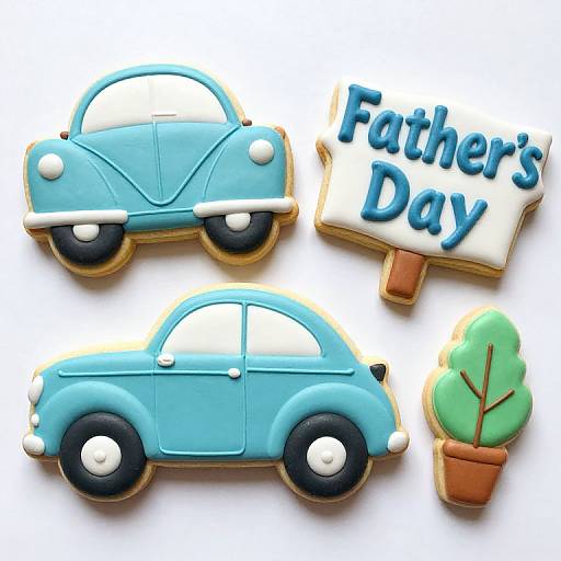 Vintage Car and Sign Cookies
