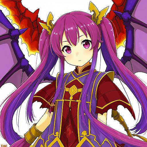 Illustration of Myrrh (fire emblem), fire emblem in the style of Komone ushio